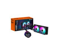 GIGABYTE AORUS WATERFORCE X II 240 : Refroidisseur liquide AIO, radiateur 277mm, 2x 120mm ARGB, 800-2400 RPM, 12-37.5dB, 72 CFM, LGA 1851/AM5