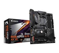 GIGABYTE B550 AORUS ELITE AX V2 Carte mère - Processeurs AMD Ryzen 5000, VRM 12+2 phases, jusqu'à 4733 MHz DDR4, 1xPCIe 4.0 + 1xPCIe 3.0 M.2, Wi-Fi 6E, LAN 2.5GbE, USB 3.2 Gen 2