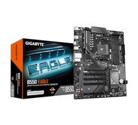 GIGABYTE B550 EAGLE Carte mère - Processeurs AMD Ryzen série 5000 G, VRM 10+3+1 phases, jusqu'à 3200 MHz DDR4, 1xPCIe 4.0 + 1xPCIe 3.0 M.2, LAN 1GbE, USB 3.2 Gen 2