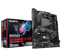 GIGABYTE B550 Gaming X V2 Carte mère - Processeurs AMD Ryzen 5000, VRM 10+3 phases, jusqu'à 4733 MHz DDR4, 1xPCIe 4.0 + 1xPCIe 3.0 M.2, LAN 1GbE, USB 3.2 Gen 2