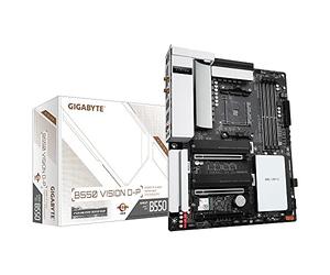 GIGABYTE B550 Vision D-P, AMD B550, AM4, DDR4, Carte mère PCIe 4.0, Dual M.2, 2-Way Crossfire, 2.5GbE/WiFi 6 AX200, TB3, BT5, ATX