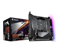 GIGABYTE B550I AORUS PRO AX Carte mère - Processeurs AMD Ryzen 5000, VRM 8 phases, jusqu'à 5300 MHz DDR4, 1xPCIe 4.0 + 1xPCIe 3.0 M.2, Wi-Fi 6E, LAN 2.5GbE, USB 3.2 Gen 2