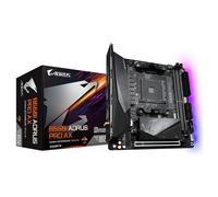 GIGABYTE B550I AORUS PRO AX Carte mère - Processeurs AMD Ryzen 5000, VRM 8 phases, jusqu'à 5300 MHz DDR4, 1xPCIe 4.0 + 1xPCIe 3.0 M.2, Wi-Fi 6E, LAN 2.5GbE, USB 3.2 Gen 2