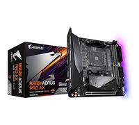 GIGABYTE B550I AORUS PRO AX Carte mère - Processeurs AMD Ryzen 5000, VRM 8 phases, jusqu'à 5300 MHz DDR4, 1xPCIe 4.0 + 1xPCIe 3.0 M.2, Wi-Fi 6E, LAN 2.5GbE, USB 3.2 Gen 2