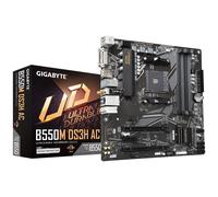 GIGABYTE B550M DS3H AC Carte mère - Processeurs AMD Ryzen 5000, VRM 5+3 phases, jusqu'à 4733 MHz DDR4, 1xPCIe 4.0 + 1xPCIe 3.0 M.2, Wi-Fi 5, LAN 1GbE, USB 3.2 Gen 1