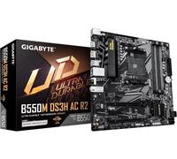 GIGABYTE "B550M DS3H AC R2 Carte mère - Processeurs AMD Ryzen 5000, VRM 5+3 phases, jusqu''à 4733 MHz DDR4 (O.C.), 1x M.2 PCIe 4.0 + 1x M.2 PCIe 3.0, Wi-Fi 5, LAN 1 GbE, USB 3.2 Gen 1 carte mère socke