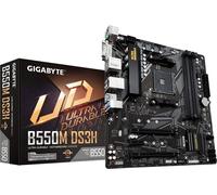 GIGABYTE B550M DS3H Carte mère - Processeurs AMD Ryzen 5000, VRM 5+3 phases, jusqu'à 4733 MHz DDR4, 1xPCIe 4.0 + 1xPCIe 3.0 M.2, LAN 1GbE, USB 3.2 Gen 1