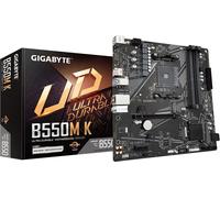 GIGABYTE B550M K Carte mère - Processeurs AMD Ryzen 5000, jusqu'à 4733 MHz DDR4, 1xPCIe 4.0 + 1xPCIe 3.0 M.2, LAN 1GbE, USB 3.2 Gen 1