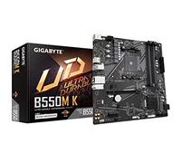 GIGABYTE B550M K Carte mère - Processeurs AMD Ryzen 5000, jusqu'à 4733 MHz DDR4, 1xPCIe 4.0 + 1xPCIe 3.0 M.2, LAN 1GbE, USB 3.2 Gen 1