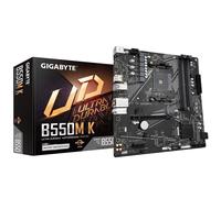 GIGABYTE B550M K Carte mère - Processeurs AMD Ryzen 5000, jusqu'à 4733 MHz DDR4, 1xPCIe 4.0 + 1xPCIe 3.0 M.2, LAN 1GbE, USB 3.2 Gen 1