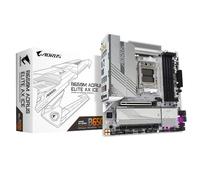 GIGABYTE B650M AORUS ELITE AX ICE Carte mère - AMD Ryzen série 9000, VRM 12+2+2 phases, jusqu'à 8000 MHz DDR5 (OC), 1xPCIe 5.0 + 1xPCIe 4.0 M.2, LAN 2,5 GbE, WIFI 6E, USB 3.2 Gen 2x2