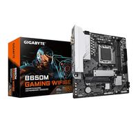GIGABYTE B650M GAMING WIFI6E Carte Mère - Processeurs AMD Ryzen Série 9000, VRM 5+2+2 phases, jusqu'à 6400 MHz DDR5 (OC), 1xPCIe 4.0 M.2, LAN 2,5 GbE, WIFI 6E, USB 3.2 Gen 1