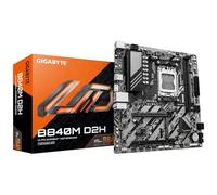 GIGABYTE B840M D2H Carte mère - Processeurs AMD Ryzen 9000, VRM 5+2+2 Phases, jusqu'à 7600 MHz DDR5, 1xPCIe 4.0 + 1xPCIe 3.0 M.2, LAN 2.5GbE, USB 3.2 Gen 1