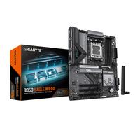 GIGABYTE B850 Eagle WIFI6E Carte Mère - AMD Ryzen 9000 Series CPUs, VRM numérique 8+2+2 Phases, jusqu'à 8200MHz DDR5 (OC), 1xPCIe 5.0 + 2xPCIe 4.0 M.2, LAN GbE, WiFi 6E, USB 3.2 Gen 2