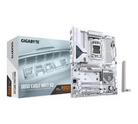GIGABYTE B850 EAGLE WIFI7 ICE Carte mère - Processeurs AMD Ryzen série 9000, VRM numérique 8+2+2 phases, jusqu'à 8200 MHz DDR5 (O.C.), 1x M.2 PCIe 5.0 + 2x M.2 PCIe 4.0, Wi-Fi 7, LAN 2.5 GbE, USB 3.2 Gen 2
