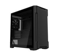 GIGABYTE C102 Glass - Boîtier de Jeu PC Tour Moyenne Noir, Verre trempé, carénage Bloc d'alimentation, 2 Ventilateurs de 120 mm (GB-C102G)