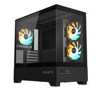 GIGABYTE C201 Panoramic Boîtier PC - Tour Moyenne, m-ATX, Prise en Charge radiateur 360 mm, 3 Ventilateurs préinstallés, USB 3.0, Compatible RGB Fusion