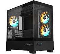 GIGABYTE Boîtier PC C201 Panoramic Tour moyenne m-ATX, radiateur 360 mm, 3 ventilateurs, USB 3.0