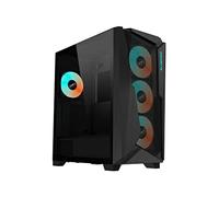 GIGABYTE C301 Glass - Boîtier de Jeu PC Tour Moyen, Verre trempé, USB Type-C, 4 Ventilateurs ARBG Inclus (GB-C301G)