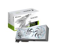 GIGABYTE Carte graphique AORUS GeForce RTX 5090 Master ICE 32G, système de refroidissement WINDFORCE, 32 Go 512 bits GDDR7, GV-N5090AORUSM ICE-32GD Carte vidéo