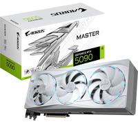GIGABYTE AORUS GeForce RTX 5090 MASTER ICE 32G Carte Graphique - 32 Go GDDR7, 512 bits, PCI-E 5.0, 2655MHz Fréquence du Cœur, 3 x DP 2.1a, 1 x HDMI 2.1b, NVIDIA DLSS 4, GV-N5090AORUSM ICE-32GD