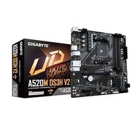 GIGABYTE Carte mère A520M DS3H V2 - Prend en Charge Les processeurs AMD Ryzen série 5000 AM4, jusqu'à 4733 MHz DDR4 (OC), PCIe 3.0 x16, LAN GbE, USB 3.2 Gen 1