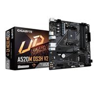 GIGABYTE Carte mère A520M DS3H V2 - Prend en charge les processeurs AMD Ryzen série 5000 AM4, jusqu'à 4733 MHz DDR4 (OC), PCIe 3.0 x16, LAN GbE, USB 3.2 Gen 1