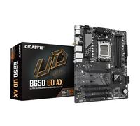 GIGABYTE B650 UD AX Carte Mère - Prend en charge les processeurs AMD Ryzen Série 9000, VRM 6+2+2 phases, jusqu'à 7600MHz DDR5 (OC), 1x PCIe 5.0 + 2x PCIe 4.0 M.2, LAN GbE, Wi-Fi 6, USB 3.2 Gen 2