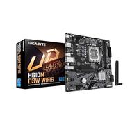 GIGABYTE Carte mère H610M D3W WIFI6 Intel LGA 1700 Micro ATX, Prend en Charge Les processeurs Intel 14e/13e/12e génération, Phase d'alimentation 5+1+1, DDR5, 1 x M.2, PCIe 4.0 x16, USB 3.2 Gen 1