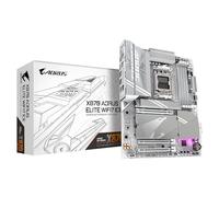 GIGABYTE X870 AORUS ELITE WIFI7 ICE Carte Mère - Prend en charge les processeurs AMD Ryzen 9000, 16+2+2 phases VRM numérique, jusqu'à 8200MHz DDR5 (OC), 3xPCIe 5.0 + 1xPCIe 4.0, Wi-Fi 7, LAN 2,5GbE, USB 4
