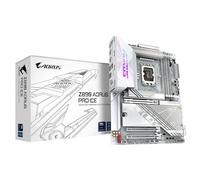 GIGABYTE Carte mère Z890 AORUS Pro Ice - Prend en Charge Les processeurs Intel Core Ultra (série 2), 16+1+2 Phases VRM, jusqu'à 9500MHz DDR5 (OC), 1xPCIe 5.0 + 4xPCIe 4.0, Wi-FI 7, LAN 5GbE