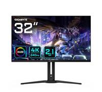 GIGABYTE Écran de jeu AORUS FO32U2P OLED de 32” - 3840 x 2160 (UHD), 240Hz, 0,03ms, 250 cd/m², KVM, FreeSync Premium Pro, DisplayHDR True Black 400, DisplayPort 2.1