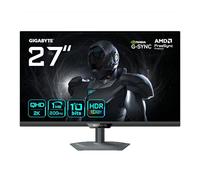 GIGABYTE G27Q2 Moniteur de Jeu 27" 2K QHD - 2560 x 1440, 200Hz, 1ms, 350 cd/m², Compatible G-Sync, FreeSync Premium, HDR10, HDMI 2.0, DisplayPort 1.4