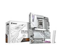 GIGABYTE X870E AORUS ELITE WIFI7 ICE Carte mère - Prend en charge les processeurs AMD Ryzen 9000, VRM numérique 16+2+2 phases, jusqu'à 8200 MHz DDR5 (O.C.), 3x PCIe 5.0 + 1x PCIe 4.0, Wi-Fi 7, LAN 2.5 GbE, USB 4