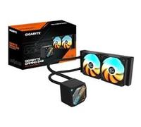 GIGABYTE Gaming 240 Refroidisseur Liquide pour CPU - 2x120mm Ventilateurs ARGB, mécanisme d’emboîtement Coulissant, Daisy-Chain,