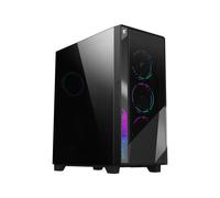 GIGABYTE GB-AC500G ST Boîtier PC Midi Tower Noir, ATX/EATX/microATX/Mini-ITX, 2x 3.5", 2x 2.5", USB 3.2 Gen 1/Gen 2, 4x Ventilateurs (3x120mm avant, 1x120mm arrière), Radiateurs 420/360/140mm, Verre T