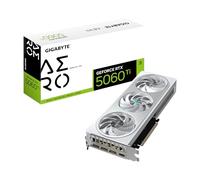 GIGABYTE GeForce RTX 5060 Ti AERO OC 16G Carte Graphique – 16 Go GDDR7, 128 bits, PCI-E 5.0, 2647MHz Fréquence du processeur, 3 x DisplayPort, 1 x HDMI, GV-N506TAERO OC-16GD