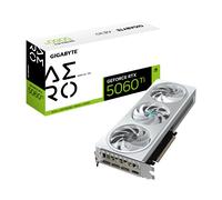 GIGABYTE GeForce RTX 5060 Ti AERO OC 16G Carte Graphique - 16 Go GDDR7, 128 bits, PCI-E 5.0, 2647MHz Fréquence du processeur, 3 x DisplayPort, 1 x HDMI, GV-N506TAERO OC-16GD