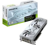 GIGABYTE GeForce RTX 5070 Ti EAGLE OC ICE SFF 16G Carte Graphique - 16 Go GDDR7, 256 bits, PCI-E 5.0, 2542 MHz Core Clock, 3 x DP 2.1a, 1 x HDMI 2.1b, NVIDIA DLSS 4, GV-N507TEAGLEOC ICE-16GD