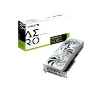 GIGABYTE GeForce RTX 5080 AERO OC SFF 16G Carte graphique - 16 Go GDDR7, 256 bits, PCI-E 5.0, 2730MHz Core Clock, 3 x DisplayPort, 1 x HDMI, GV-N5080AERO OC-16GD