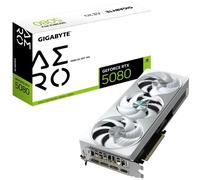 GIGABYTE GeForce RTX 5080 AERO OC SFF 16G Carte graphique - 16 Go GDDR7, 256 bits, PCI-E 5.0, 2730MHz Core Clock, 3 x DisplayPort, 1 x HDMI, GV-N5080AERO OC-16GD