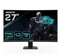 GIGABYTE GS27F Moniteur de jeu 27" FHD - 1920 x 1080, 165Hz, 1ms, 300 cd/m², FreeSync Premium, HDR Ready, HDMI 2.0, DisplayPort 1.4