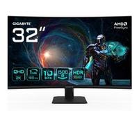 GIGABYTE GS32QCA 31,5" Moniteur Gaming Incurvé QHD - 2560 x 1440, 180Hz, 1ms, 250 cd/m², FreeSync, HDR Ready, HDMI 2.0, DisplayPort 1.4