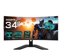 GIGABYTE GS34WQC Moniteur de jeu incurvé 34" WQHD - 3440 x 1440, 1500R, 300Hz, 1ms, 250 cd/m², FreeSync Premium, HDR Ready, HDMI 2.0, DisplayPort 1.4
