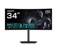 GIGABYTE GS34WQCA Écran Gaming Incurvé 34" WQHD - 3440 x 1440, 1500R, 120Hz, 1ms, 300 CD/m², FreeSync Premium, HDR Ready, HDMI 2.0, DisplayPort 1.4