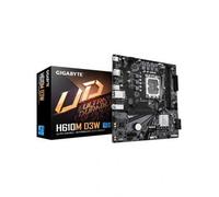 GIGABYTE H610M D3W Carte Mère - Prend en charge les processeurs Intel Core 14e génération, VRM 5+1+1 phases, jusqu'à 5600MHz DDR5, 1xPCIe 3.0 M.2, LAN 1GbE, USB 3.2 Gen 1