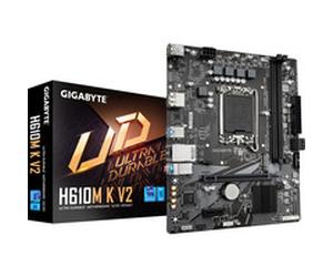 GIGABYTE "H610M K V2 Carte mère - Processeurs Intel Core 14ᵉ génération, jusqu''à 5600 MHz DDR5, 1xPCIe 3.0 M.2, LAN 1GbE, USB 3.2 Gen 1 carte mère socket 1700"