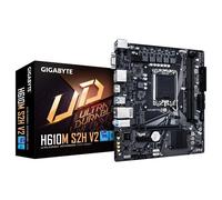 GIGABYTE H610M S2H V2 Carte mère - Prend en charge les processeurs Intel Core 14e génération, VRM numérique hybride 4+1+1 phases, jusqu'à 5600MHz DDR5, 1xPCIe 3.0 M.2, LAN GbE, USB 3.2 Gen 1