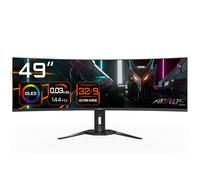 GIGABYTE Moniteur de jeu incurvé CO49DQ OLED - 5120x1440 (DQHD), 1800R, 144Hz, 0,03 ms, KVM, FreeSync Premium Pro, HDMI 2.1