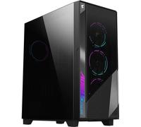 GIGABYTE PC Gaming Case Midi Tower Noir Verre et Acier ATX/EATX RGB